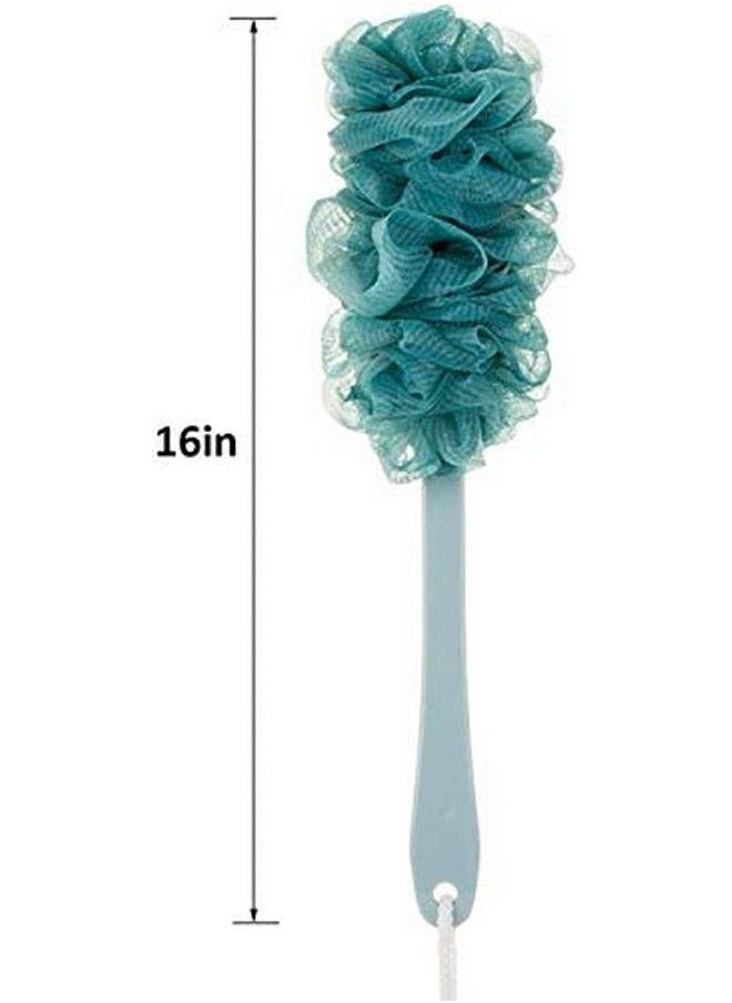 Four Season - Combo Of Loofah Ball And Loofah With Handle Shower Sponge Soft Body Scrubberexfoliating Bath For Women And Men For Silky Skinfull Cleanserich Lather [Color May Vary] (Pack Of 2) - Image 1
