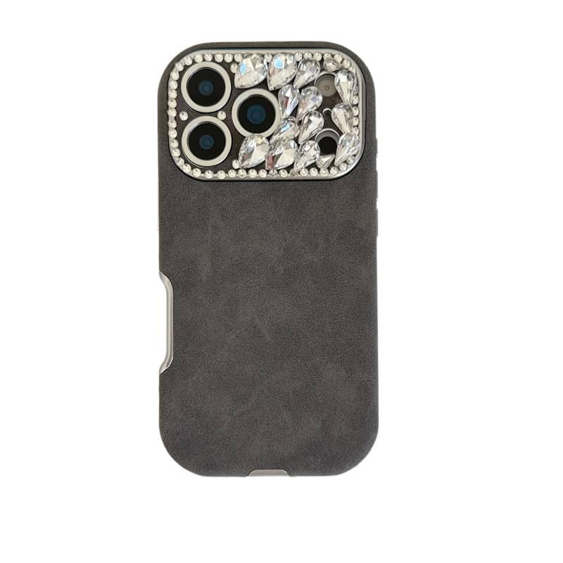 Protective Case | Gray | Vintage Leopard Pattern | Cover for iPhone 16 / 16 Plus / 16 Pro / 16 Pro Max - Image 1