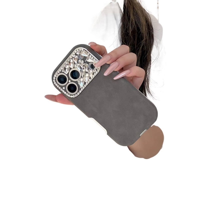 Protective Case | Gray | Vintage Leopard Pattern | Cover for iPhone 16 / 16 Plus / 16 Pro / 16 Pro Max - Image 5