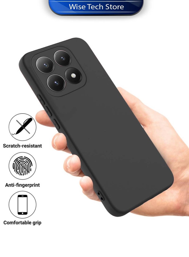 دبليو تيك غطاء حافظة سيليكون ناعم لهاتف Xiaomi 15T 5G 2025 (MCRPSN) - أسود - Image 2