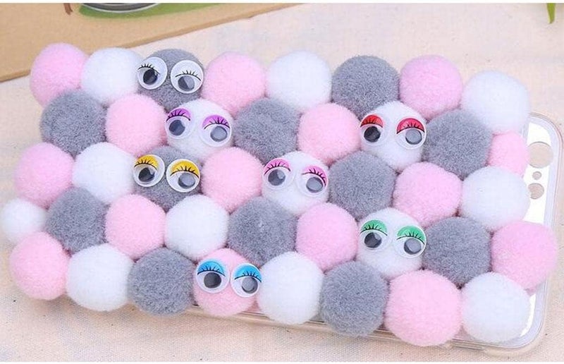 misppro Mixed Color Wiggly Wobbly Googly Eyelash Eyes Scrapbooking Crafts 8mm - Image 2