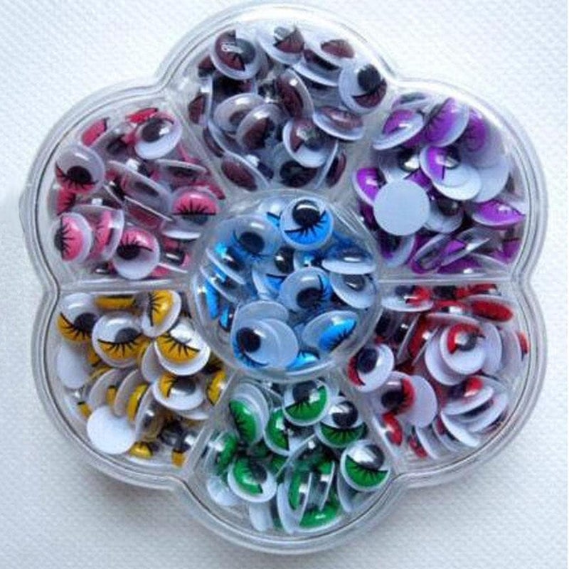 misppro Mixed Color Wiggly Wobbly Googly Eyelash Eyes Scrapbooking Crafts 8mm - Image 5