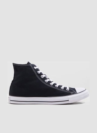 Converse Classic Black High - Top Canvas Shoes, Size 43