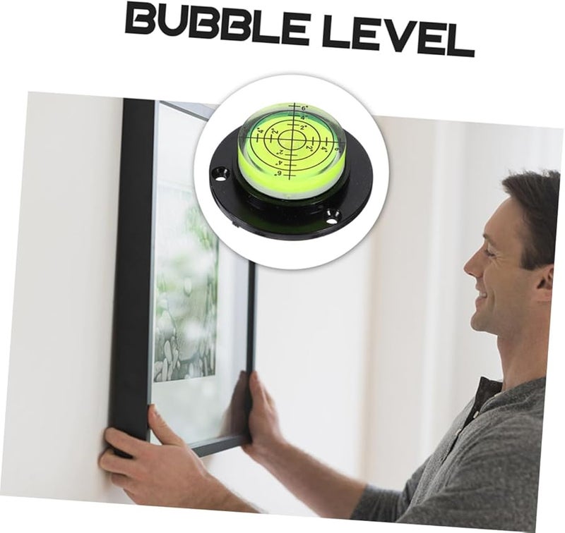 Safigle 2 Pack Small Circular Bubble Level Tool With Base For Frame Phonograph Balancing - Image 4