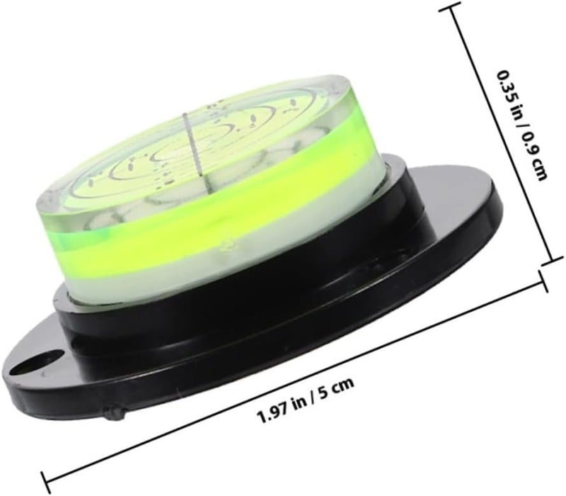 Safigle 2 Pack Small Circular Bubble Level Tool With Base For Frame Phonograph Balancing - Image 3