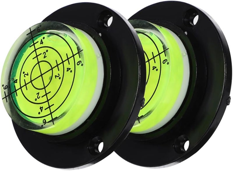 Safigle 2 Pack Small Circular Bubble Level Tool With Base For Frame Phonograph Balancing - Image 1