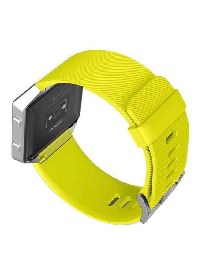 NIBEMINENT Luxury Sports Silicone Bracelet Wrist Watch Replacement Strap Band For Fitbit Blaze Smart (Yellow) (6.7"-8.1") - Image 2