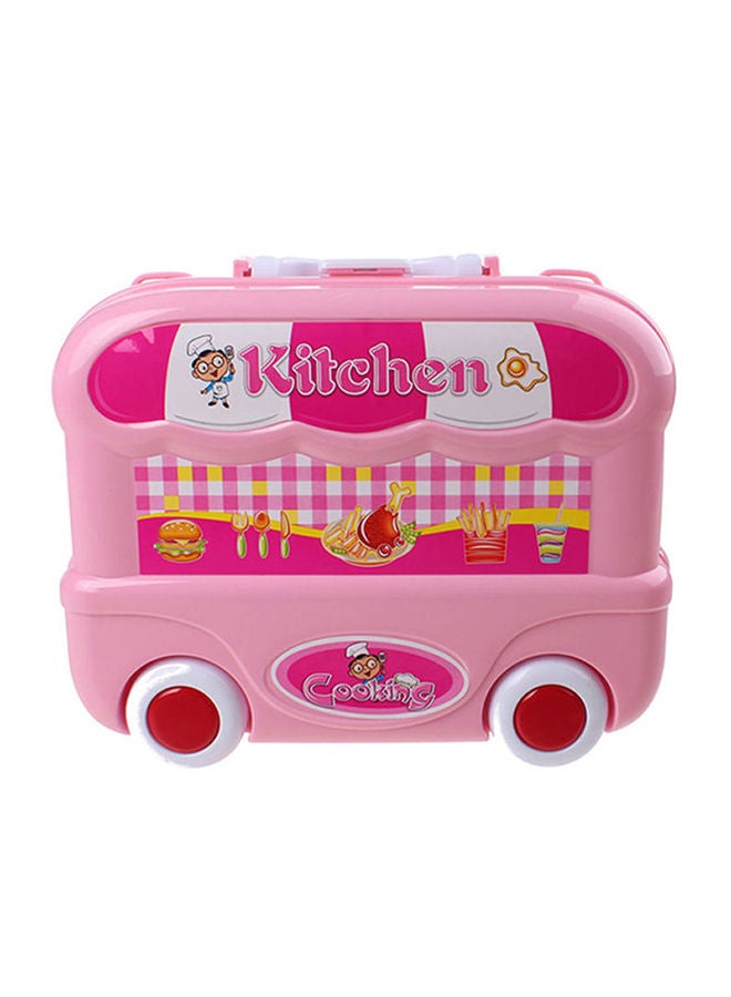 هالامودو مجموعة ألعاب محمولة للطهي للأطفال، خفيفة الوزن تحتوي على 26 قطعة - الحجم: 37.5x28x25سم - Image 2