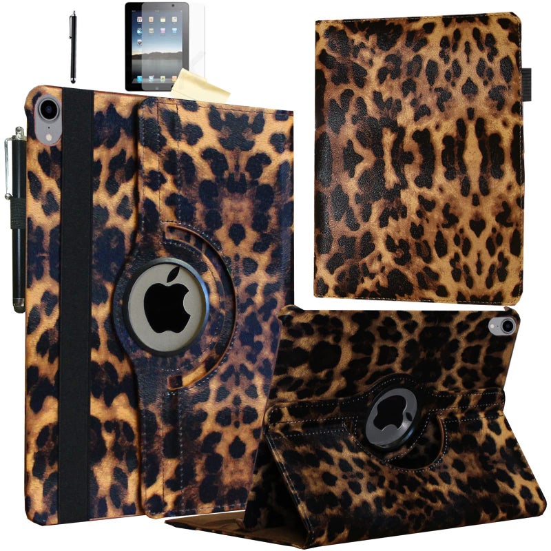 JYtrend Case for iPad A16 11-inch (11th Gen 2025), for 2022 iPad 10th Generation 10.9 inch, Rotating Stand Smart Magnetic Cover for Model A3354 A3355 A3356 A2696 A2757 A2777 (Leopard) - Image 1
