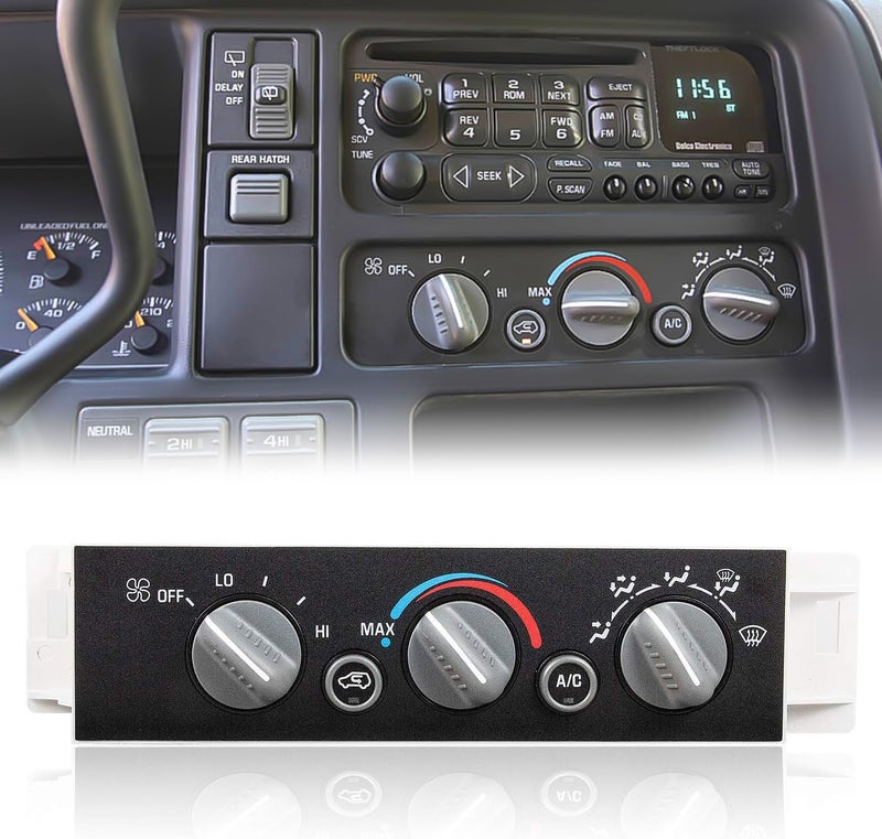 RANSOTO 599-007 Air Conditioning Control Panel | Climate Control Module for Cadillac/Chevrolet/GMC - Image 1