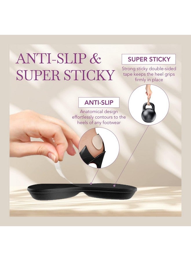 Ballotte 6 Pairs of Extra Soft Heel Pads, Strong Self-Adhesive Heel Cushion Heel Grips for Women and Men Shoes, Prevent Blisters, Cuts, Slipping, and Pain, Shoes Too Big Inserts in Black and Nude - Image 4