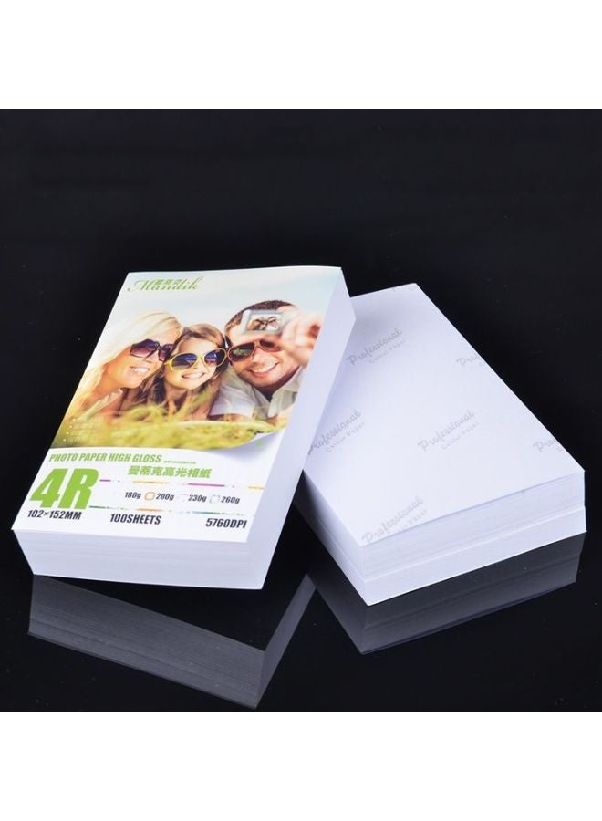Mandik 4R 6-Inch One Side Glossy Photo Paper For Inkjet Printer Paper Imaging Supplies, Spec: 200gsm 500 Sheets - Image 2