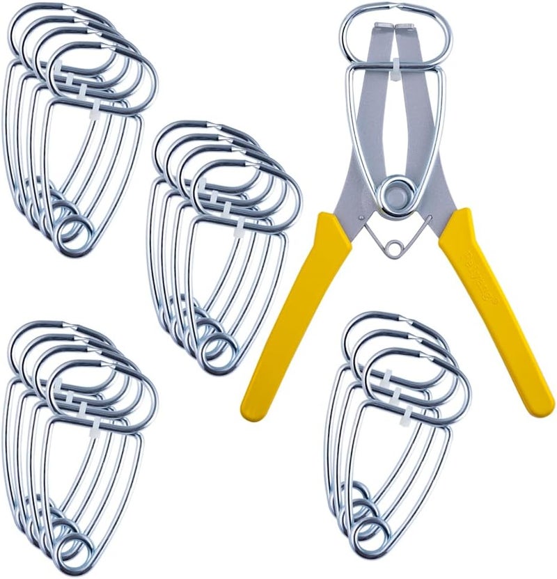 Feiyang Miter Spring Pliers and 16 Miter Clamps use for Wood Trim,Moldings,Picture Frames,Woodworking - Image 1