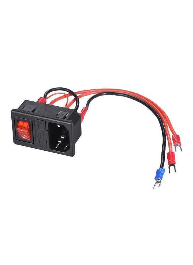 Generic - 220V/110V 15A Power Supply Switch Male Socket with Fuse for 3D Printer DIY - Image 1