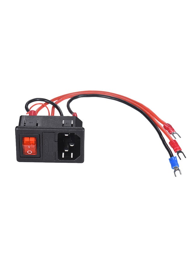 Generic - 220V/110V 15A Power Supply Switch Male Socket with Fuse for 3D Printer DIY - Image 1