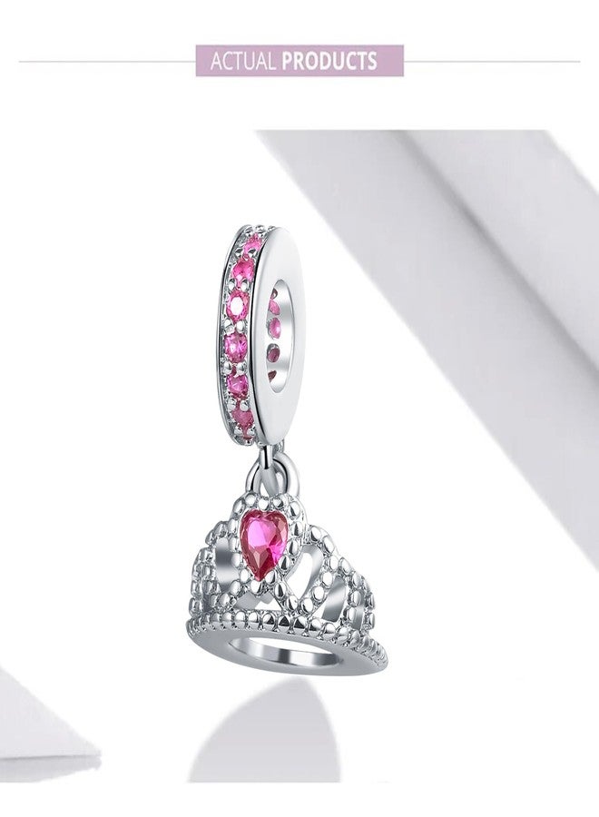 SHBOAZED Princess Queen Crown Charm Fit Pandora Charms Bracelet Birthday Gifts for Women Mother Girlfriend Daughter July - Image 5