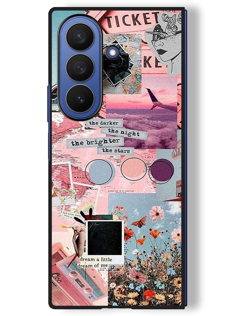 Theodor Case Compatible with Samsung Galaxy Z Fold 7 - 8 Inch Protection Shockproof Bumper Cover The Darker The Night - Image 1