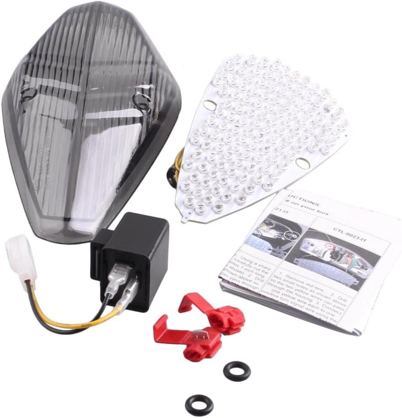 Luckmart Smoke Lens Integrated LED Taillight for VTX Series - Image 1