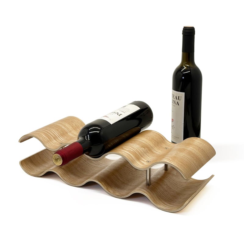 Bellglee Wine Racks Countertop 2Tier Wooden Wine Rack Inserts for Cabinet Bottle Holder Stand 7 Bottles Freestanding Wine Storage Cabinet Shelf Organizer for Home Dcor Bar and Pantry