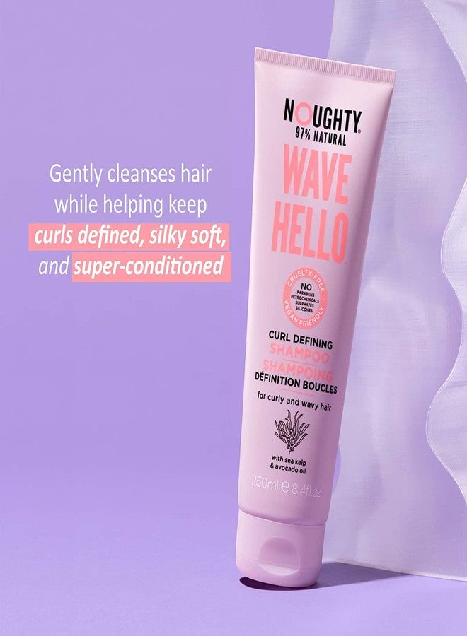 Noughty 97% Natural Wave Hello Shampoo and Conditioner, Vitamin Rich Formula for Curly and Wavy Hair, with Sea Kelp and Avocado Oil, Sulphate Free Vegan Haircare 2 x 250ml - Image 2