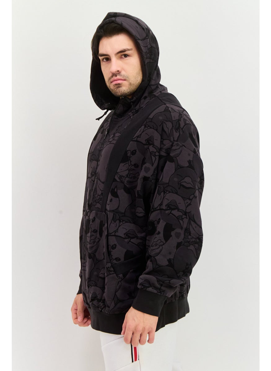 PUMA Men Sportswear Fit Long Sleeves Outdoor Sweatshirt, Black  - Image 2