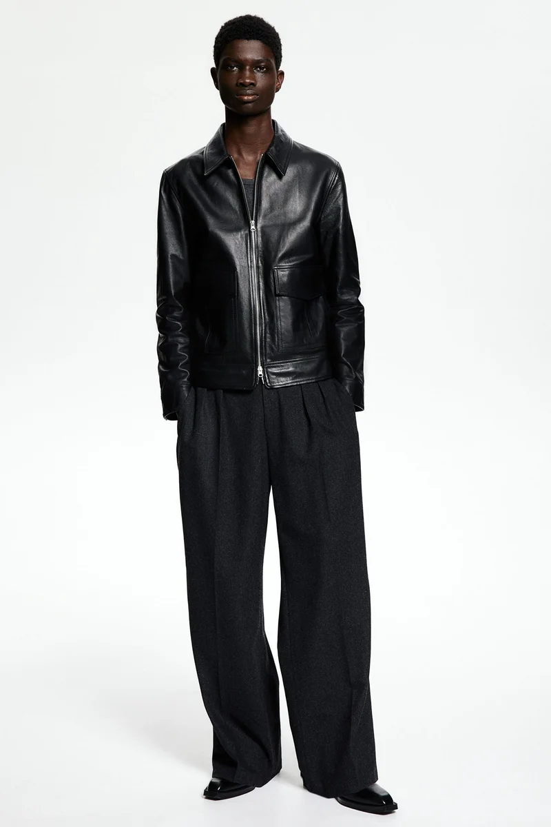 اتش اند ام Leather Jacket