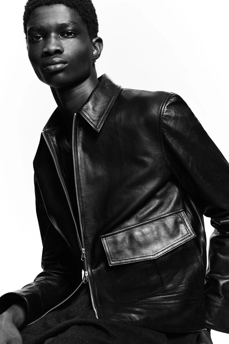 اتش اند ام Leather Jacket