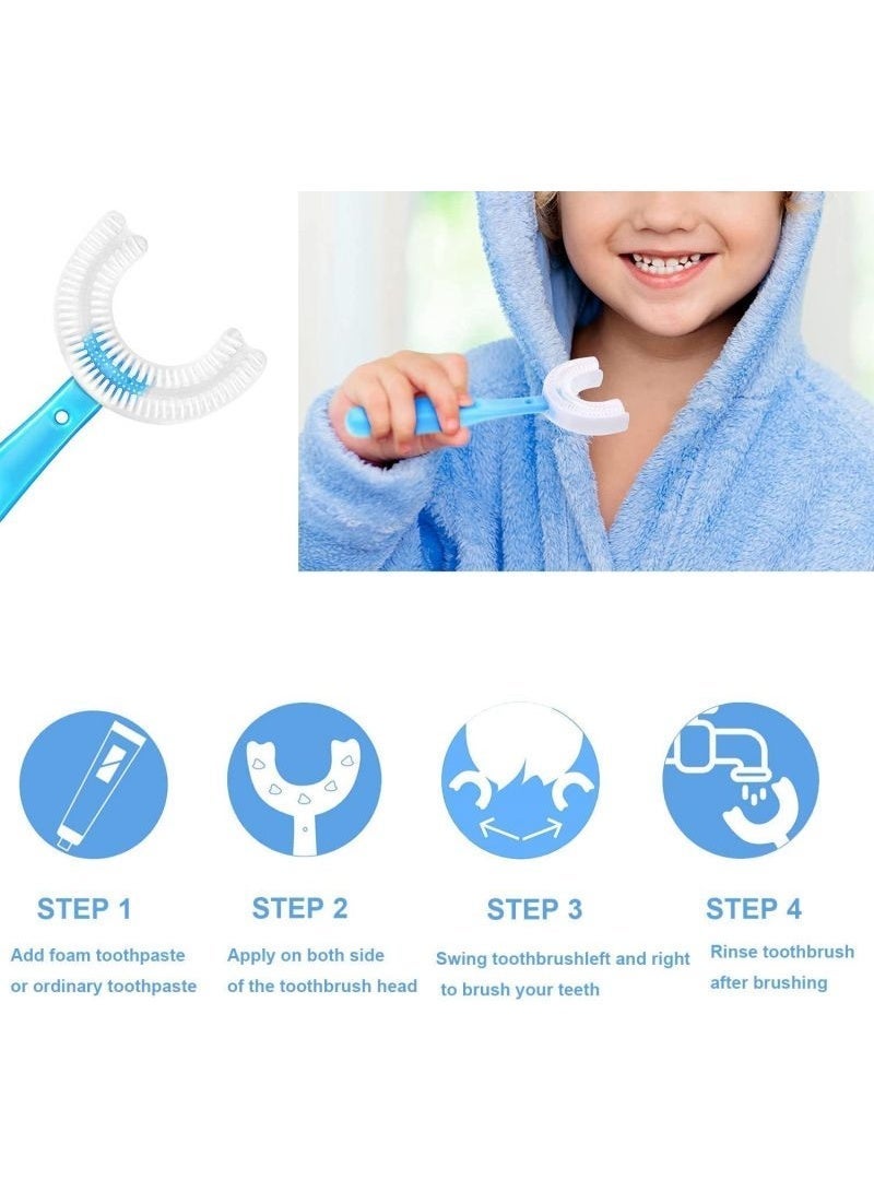 U-shaped Children's Toothbrush 360 Degree Baby Soft Silicone Teeth Tooth Brush Kids Dental Oral Care Cleaning Tool Baby Dental - Image 5