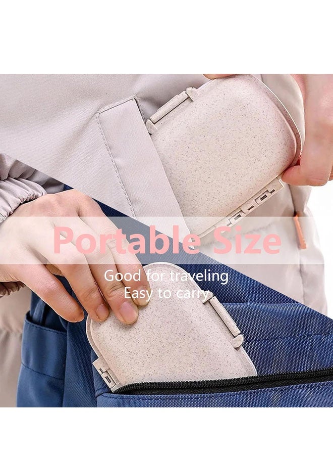 Blue Travel Pill Organizer 8 Compartments Easy Open Lid Portable Pill Case Daily Pill Organizer Moisture Proof Small Pill Box for Pocket - Image 2