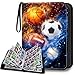 HESPLUS 900 Pockets Sports Card Binder Sports Trading Cards Display Case with Sports Card Sleeves Card Holder Protectors Set for Football Baseball Basketball Soccer Sports Cards Collector Album - Image 3