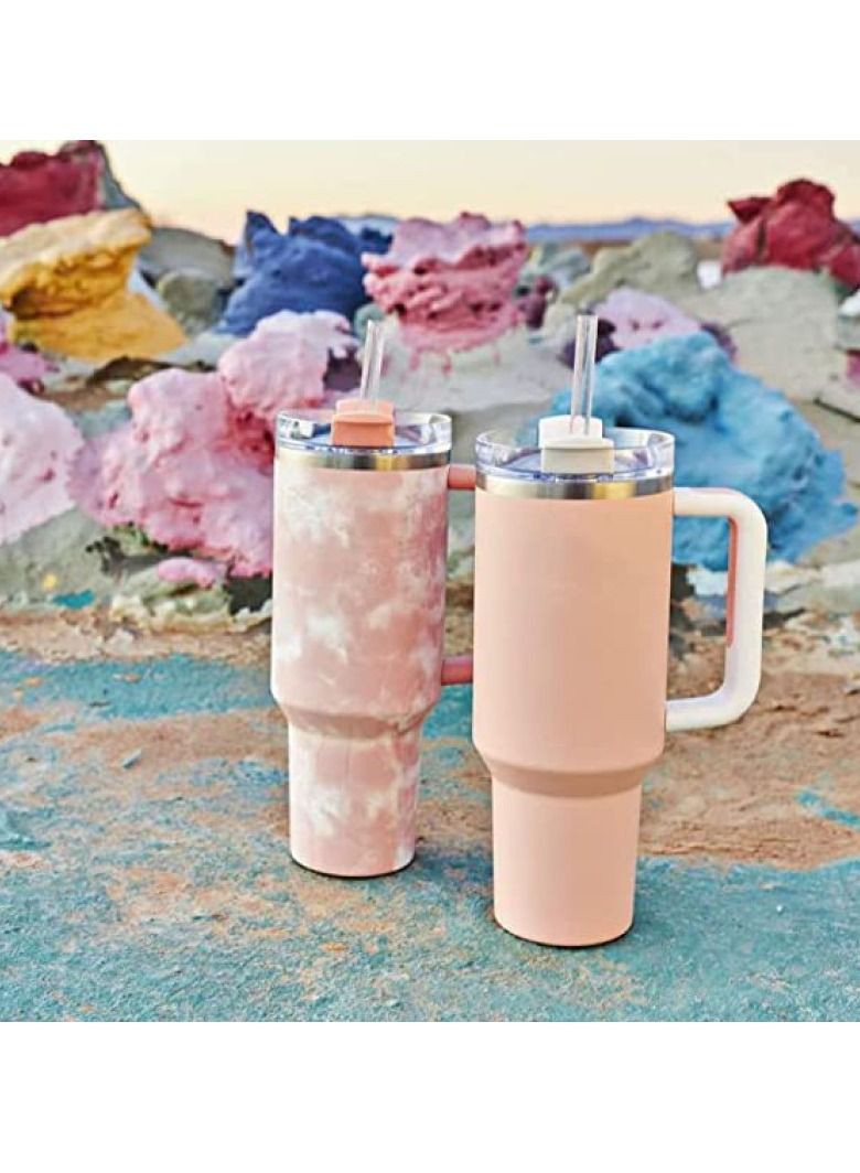 Y&D 7 قطع من مصاصات الشرب المستقيمة المصنوعة من مادة تريتان القابلة لإعادة الاستخدام مع فرش التنظيف - Image 4