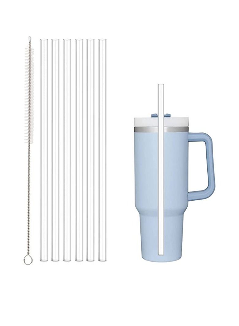 Y&D 7 قطع من مصاصات الشرب المستقيمة المصنوعة من مادة تريتان القابلة لإعادة الاستخدام مع فرش التنظيف - Image 2