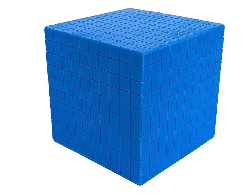 StepsToDo 131 Pieces Base Ten Blocks Kit. Place Value Mats and Activity Instruction Book. Teaching Aid. Build Solid Foundation of Number Sense and Place Value. Place Value Blocks. (Blue) - Image 3