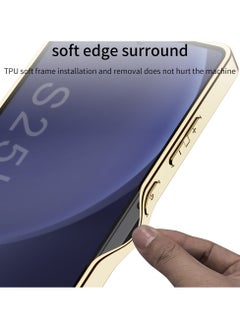 GKK Luxury Leather Case for Samsung Galaxy S25 Ultra (2025) ,Electroplated Ultra-Thin, Anti-Drop, All-Round Protection Phone Cover Support Wireless Charging with Pen Slot Design - Pen Not Included  - Image 4