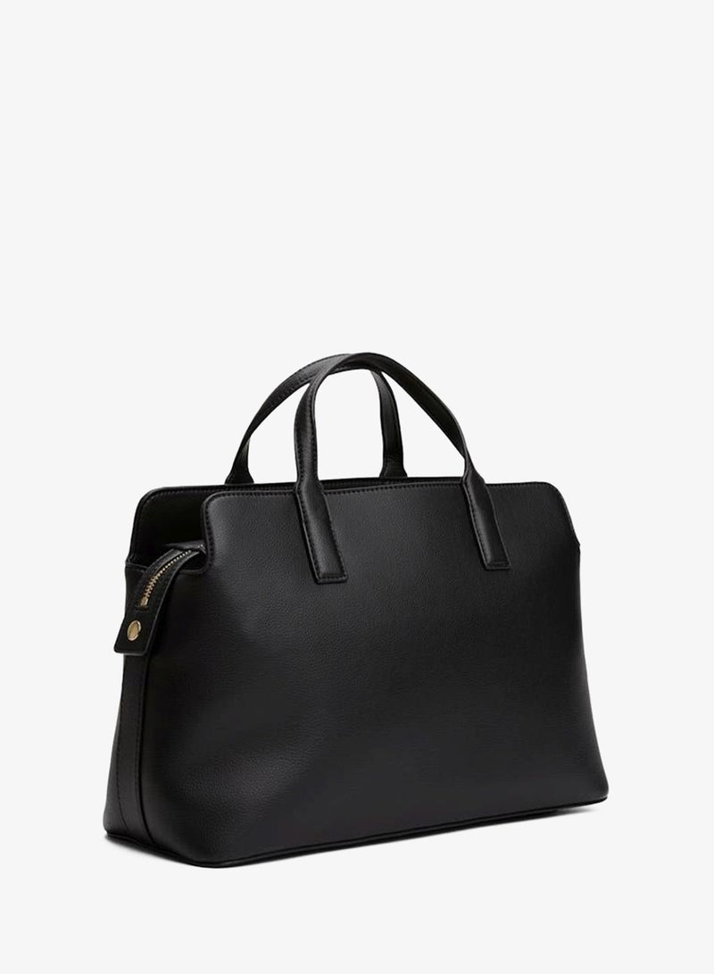 TOMMY HILFIGER Logo Detailed Top Handle Satchel - Image 3