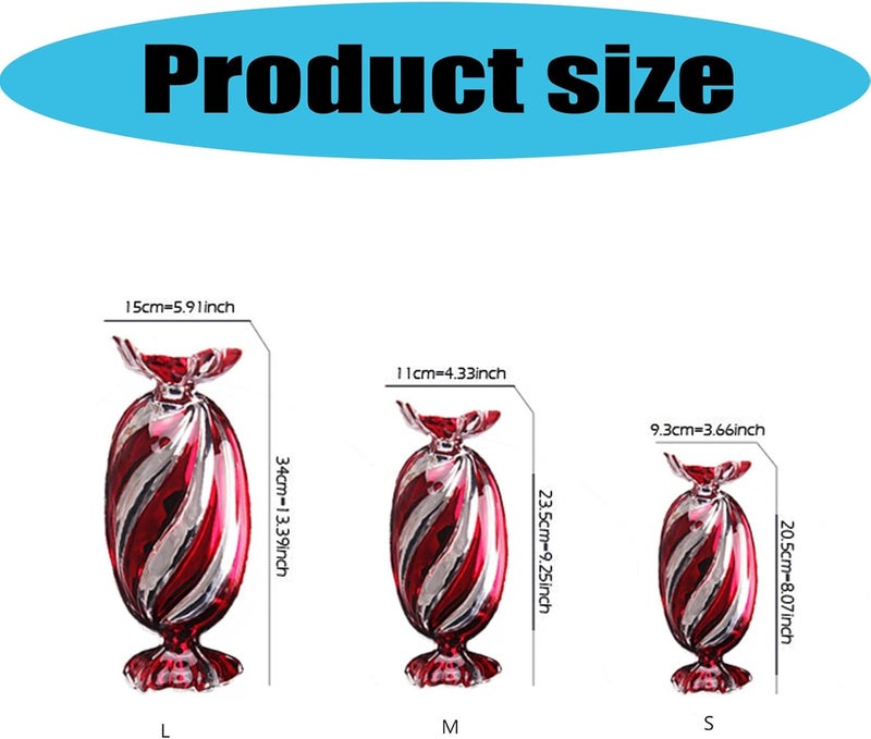 Peiiwdc Candy Platter Glass Dessert Serving Plate for Fruits Nut Snacks Cookie Display Dinnerware Tray Christmas Decors Large - Image 5