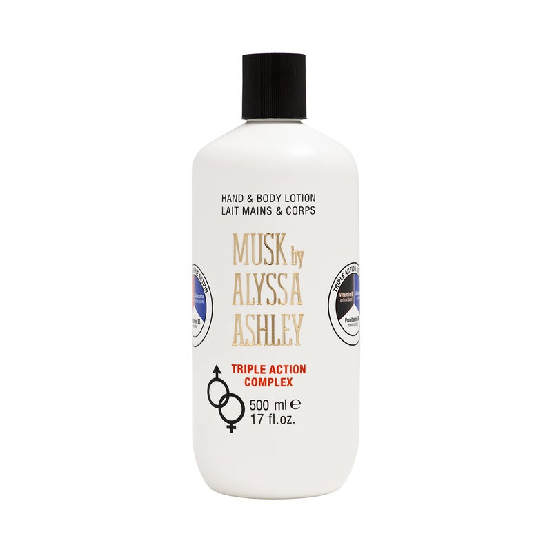 Alyssa Ashley Musk Hand Body Lotion - Hand Lotion for Dry Hands - Body Cream for Women and Men - Hydrating Cream for Smooth Skin - 16.9 oz - Image 1