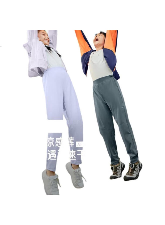 Beneunder Children'S Pants, Boys And Girls Sun Protection Trousers, Cool-Feeling Quick-Dry Lightweight Breathable Joggers, Af23924, Light Moon Purple, 120 - Image 1