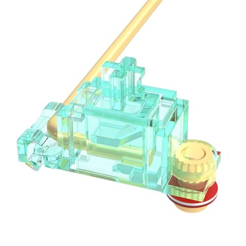 DUROCK Stabilizer V3, Screw in Stabilizers with 2u 6.25u 7u Wires, PCB Mount Keyboard Stabilizers for Mechanical Keyboards (V3 Teal 100% Kit) - Image 3