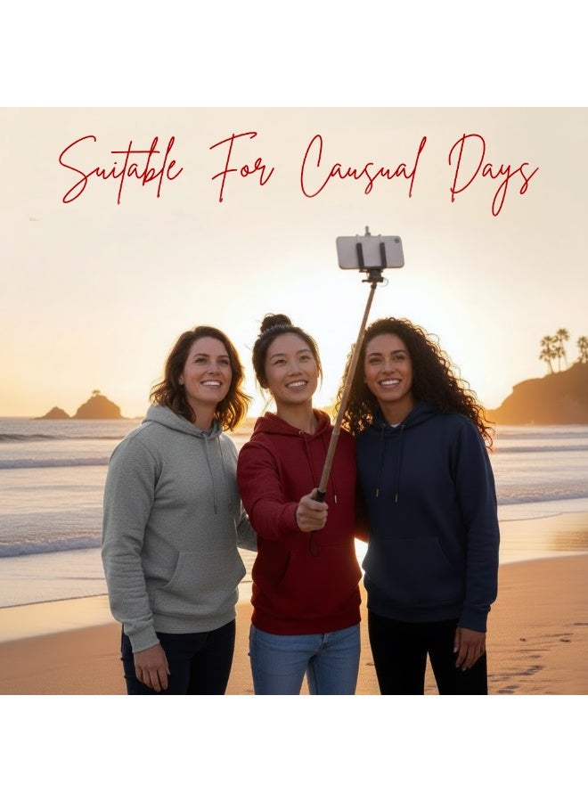 برينت شوب فور مي هودي نسائي - ملابس شتوية للنساء - هودي ناعم ودافئ للسيدات، هودي بأكمام طويلة للنساء، ملابس شتوية مريحة - Image 4