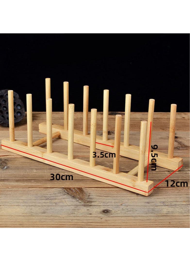 MIBRU Coffee Cups Wooden Base Holder Home Cup Drying Rack Mug Drainer Stand Rack  - Image 2