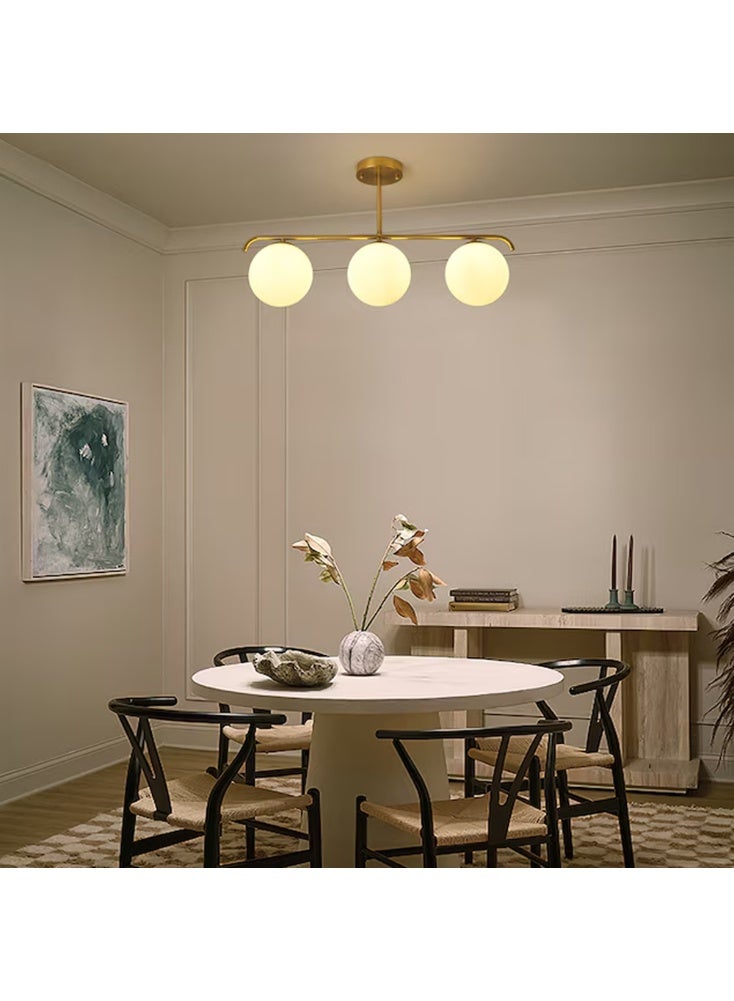 Cluc Gold Globo di vetro Chandelier - 3 globes - Image 3