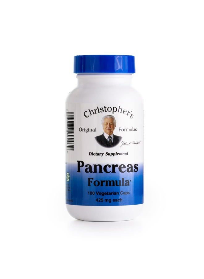 Christopher's Original Formulas Dr. - Pancreas 460 Mg. 100 Vegetarian 120777 - Image 1