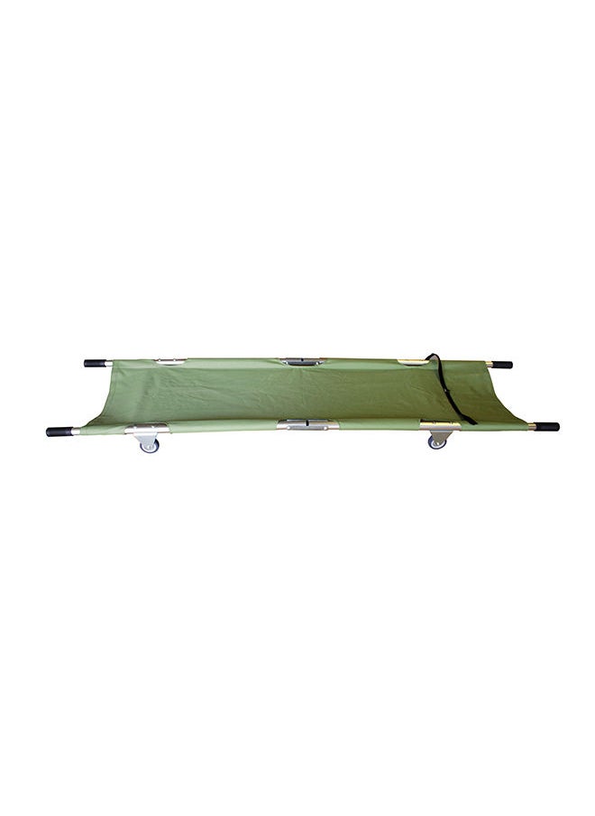 ABRONN Foldable Stretcher With Wheels (Green)  - Image 1