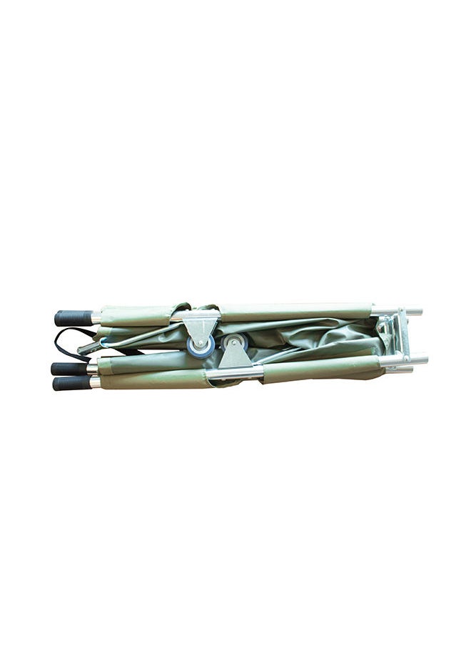 ABRONN Foldable Stretcher With Wheels (Green)  - Image 2