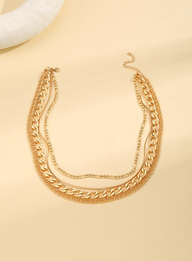 Take Two Set of 4 - Gold Chunky Chain Link Necklace - Image 5