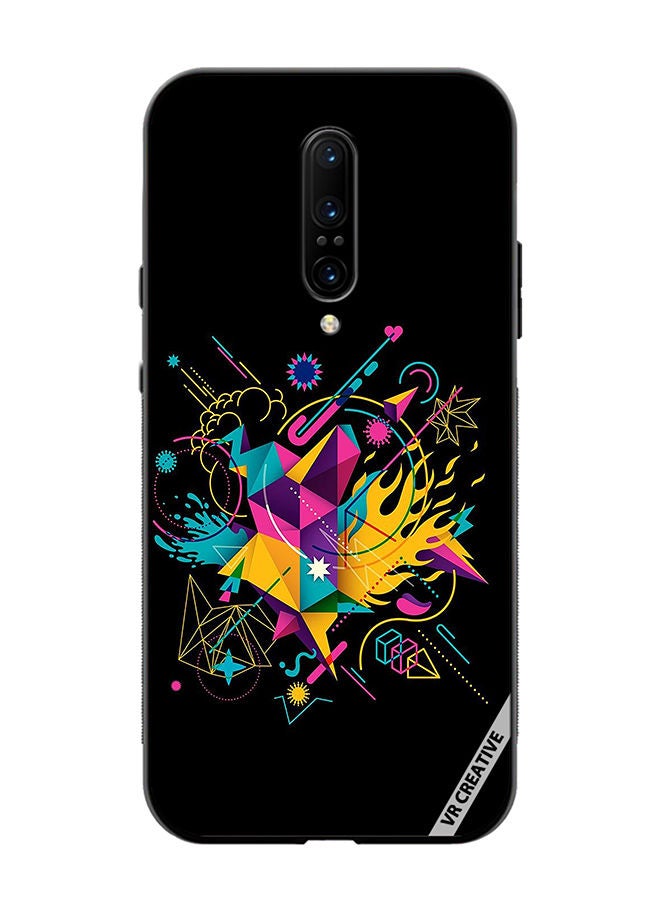 VR CREATIVE Protective Case Cover For OnePlus 7 Pro Art Design Multicolour - Image 1
