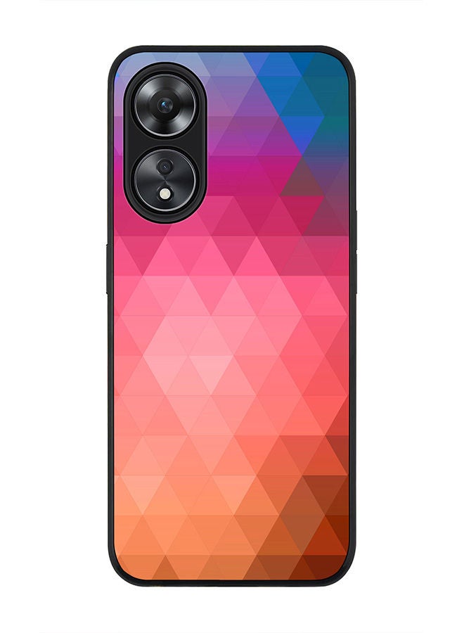 Stylizedd Rugged Black edge case for Oppo A78 5G / Oppo A58 5G Slim fit Soft Case Flexible Rubber Edges Anti Drop TPU Gel Thin Cover -  Anna's Prism - Image 1