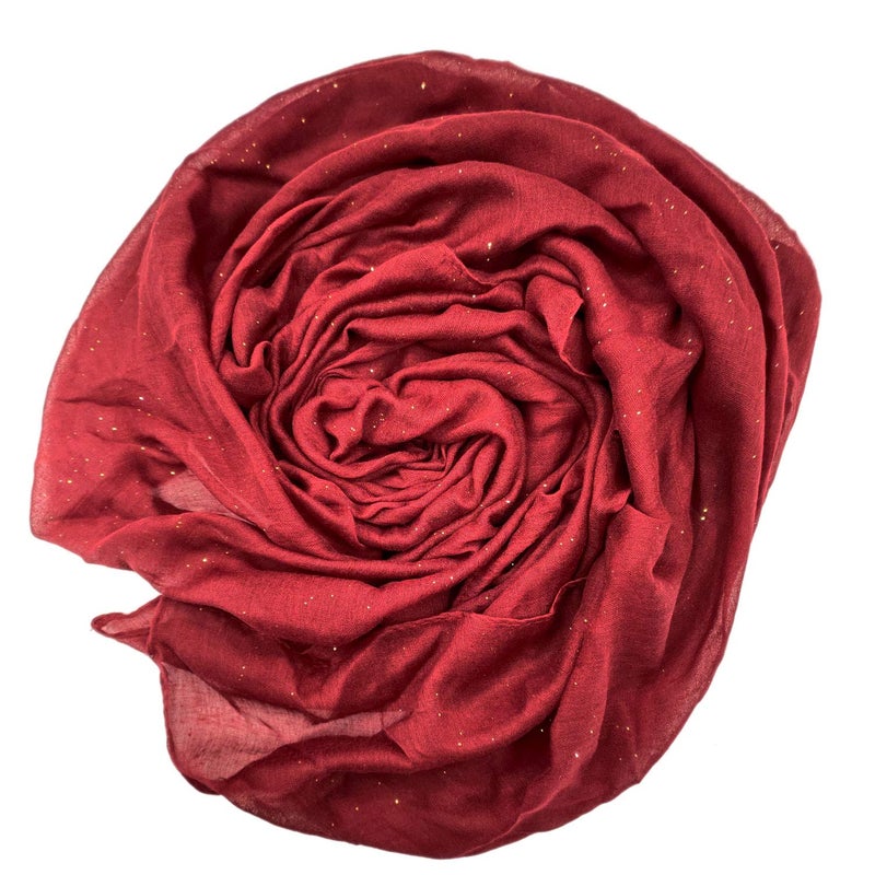 woogwin Women's Cotton Scarves Lady Light Soft Fashion Solid Scarf Wrap Shawl (One Size, StarWinered) - Image 2