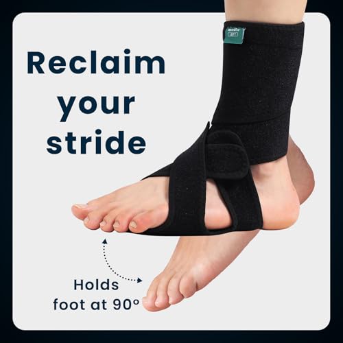 Welnove 2 Pack Drop Foot Brace with Arch SupportAFO Ankle Brace for Walking Relieve The Instability of Lower Limbs by Foot Drop MS Spinal Cord Injury Include Left and Right FSA HSA Eligible - Image 5